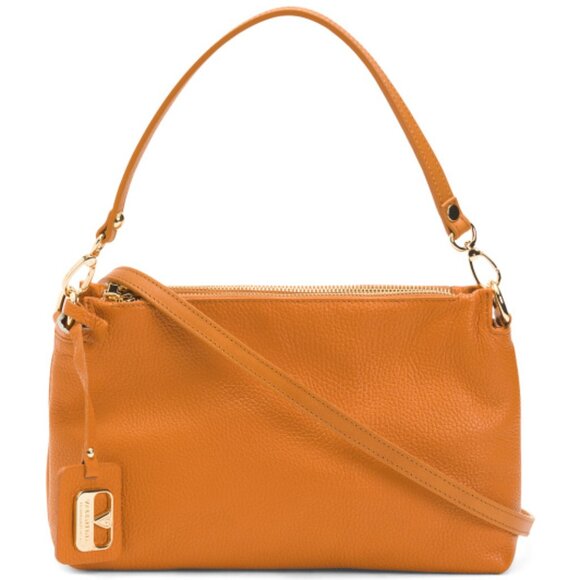 Valentina Handbags - VALENTINA Made In Italy Leather Triple Entry Satchel